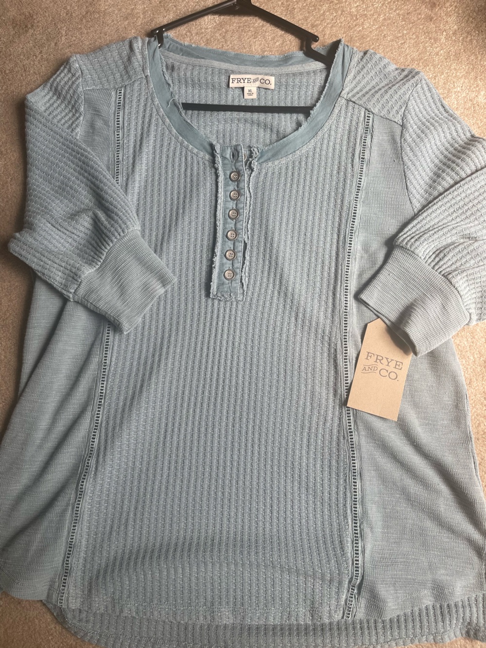 NWT Frye and Co pale blue top